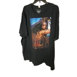 Wonder Woman Unisex Size 3X T Shirt Black Short Sleeve Graphic Character Top